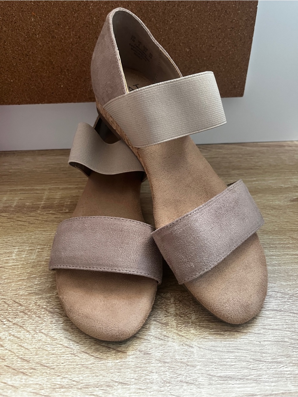 Naturalizer Women's Taupe Suede Strap Sandals